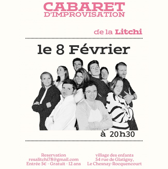Cabaret d'improvisation des adultes débutants de la Litchi